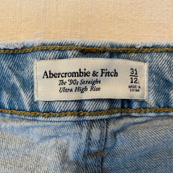 Abercrombie & Fitch Light Blue Straight Leg Women's Jeans - Picture 5 of 5